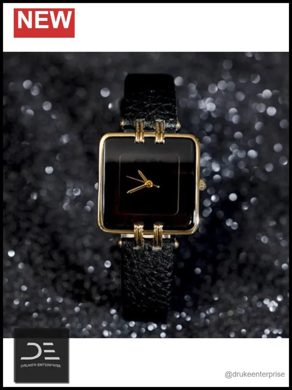 Women's Leather Strap Square Watch Classic Casual Fashion